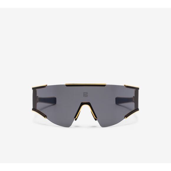 Balmain Unisex Fleche Sunglasses Gold Black ABPS138 New main image 9
